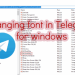 How to change font in telegram for windows-Fix tiny Khmer font size