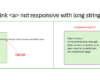 html long link not responsive with long string of text